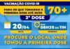 Segunda dose contra Covid-19 para pessoas de 70 anos ou mais ocorre na terça-feira (20)