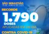 Prefeitura de São Sebastião bate recorde e vacina 1.790 pessoas em um dia