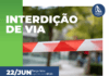 Bairro da Água Branca terá interdição de via nesta terça-feira (22/6)