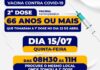 Em São Sebastião, idosos com 66 anos ou mais, imunizados contra Covid-19 em 22 de abril, recebem segunda dose da vacina nesta quinta-feira (15)