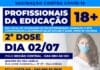 Profissionais da educação de São Sebastião recebem segunda dose da vacina contra a Covid-19 nesta sexta-feira (2)
