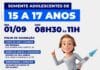Adolescentes de 15 a 17 anos serão vacinados nesta quarta-feira (1.º) em São Sebastião