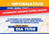Repescagem de segunda dose de Coronavac, que seria nesta sexta-feira (13), é transferida para terça-feira (17)