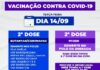 Segunda dose desta terça-feira (13) contempla vacinados com Pfizer em 23 de junho e com Coronavac até 14 de setembro
