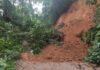 Queda de barreira interdita Estrada de Castelhanos em Ilhabela