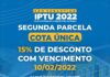 2ª parcela de IPTU de São Sebastião vence dia 10 de fevereiro