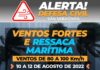 Prefeitura de São Sebastião emite alerta para ventos fortes e ressaca marítima de quarta-feira (10) a sexta-feira (12)