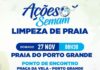 Prefeitura realizará ação de limpeza de praia e conscientização ambiental no Porto Grande