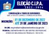 Inscrições para processo eleitoral da Comissão Interna de Prevenção de Acidentes (CIPA) da Prefeitura são prorrogadas
