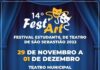 Festival Estudantil de Teatro de São Sebastião inicia na próxima terça-feira (29)
