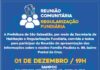 Prefeitura realizará reunião comunitária para divulgar finalização de processo de Regularização Fundiária no Pontal da Cruz