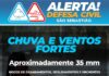 São Sebastião poderá ter grande acumulado de chuvas e ventos fortes entre sábado (31) e segunda-feira (2)