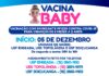 São Sebastião iniciará a vacinação contra Covid-19 para crianças de 6 meses a 2 anos de idade na próxima segunda-feira (5)