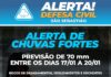 Prefeitura de São Sebastião alerta para chuvas intensas e ventos fortes entre terça (17) e sexta-feira (20)