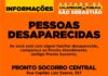Familiares de pessoas desaparecidas devem procurar informações no Hospital de Clínicas de São Sebastião (HCSS)