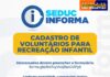 Educação recruta voluntários para recreação infantil em pontos de abrigo
