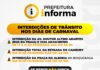 Prefeitura de São Sebastião informa interdições de ruas no Centro e Costa Sul, por conta das festividades do Carnaval
