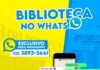 Biblioteca Municipal de São Sebastião disponibiliza WhatsApp para dúvidas e informações sobre os serviços oferecidos