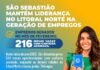 São Sebastião mantém liderança na geração de vagas de emprego no Litoral Norte