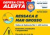 Chuvas fortes, ventos de 50 km/h e ressaca atingem São Sebastião nesta sexta-feira