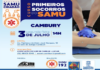 Projeto SAMU Cidadão oferece treinamento gratuito de Primeiros Socorros em Cambury na próxima segunda-feira