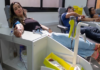 Voluntários participam da campanha de doação de sangue promovida pelo Hospital de Clínicas de São Sebastião