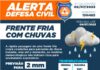 Defesa Civil de São Sebastião aponta frio e chuva a partir de domingo