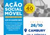 Ação Social Móvel será realizada na Vila Débora em Cambury