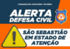 Acumulados de chuvas de verão deixam São Sebastião em estado de atenção