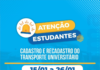 Inscrições para cadastro e recadastro do transporte universitário da Prefeitura de São Sebastião já estão abertas