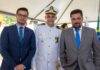 Prefeito Felipe Augusto prestigia troca de comando da Delegacia da Capitania dos Portos de São Sebastião