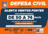 Defesa Civil alerta para ventos fortes e baixa umidade do ar em São Sebastião