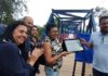 Moradores comemoram entrega na nova Ponte do Pielo, em Barra do Una