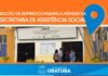 Balcão de Empregos passará a atender na Assistência Social