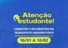 Prefeitura de São Sebastião abre inscrições para o cadastro e recadastro do transporte universitário 2025