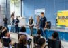 Alunos da EM Henrique Tavares de Jesus participam de palestra sobre preservação dos oceanos dentro do EDP Circuito de Surf Colegial 2025