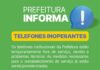 Comunicado: Instabilidade no Sistema Telefônico da Prefeitura