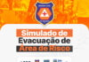 Defesa Civil altera simulados de evacuação de áreas de risco para novembro