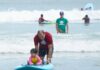 Surf para Todos promove aula especial com participação da secretária estadual de Esportes em Maresias