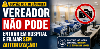 Vereador não pode entrar em hospital e filmar sem autorização, decide Justiça de São Paulo