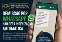 JUSTIÇA DO TRABALHO DECIDE: Demissão por WhatsApp NÃO gera indenização automática