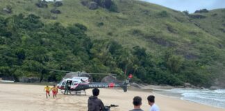 Samu de São Sebastião coordena resgate aéreo e marítimo após afogamento em Ilhabela