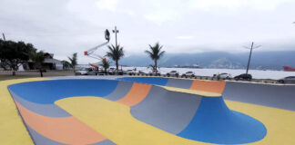 Prefeitura de São Sebastião realiza manutenção da Pista de Skate ‘Tio Hoho’ na Rua da Praia