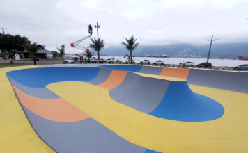 Prefeitura de São Sebastião realiza manutenção da Pista de Skate ‘Tio Hoho’ na Rua da Praia
