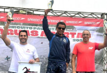 Atletas de São Sebastião sobem no pódio da 5ª etapa do Circuito Paulista de Águas Abertas 2026