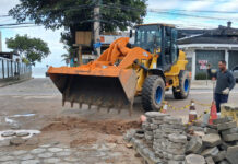 Sesep realiza obras de drenagem e reestruturação do calçamento da Rua Capitão PH em Maresias