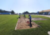 Prefeitura de São Sebastião realiza manutenção na pista de atletismo do Estádio Municipal