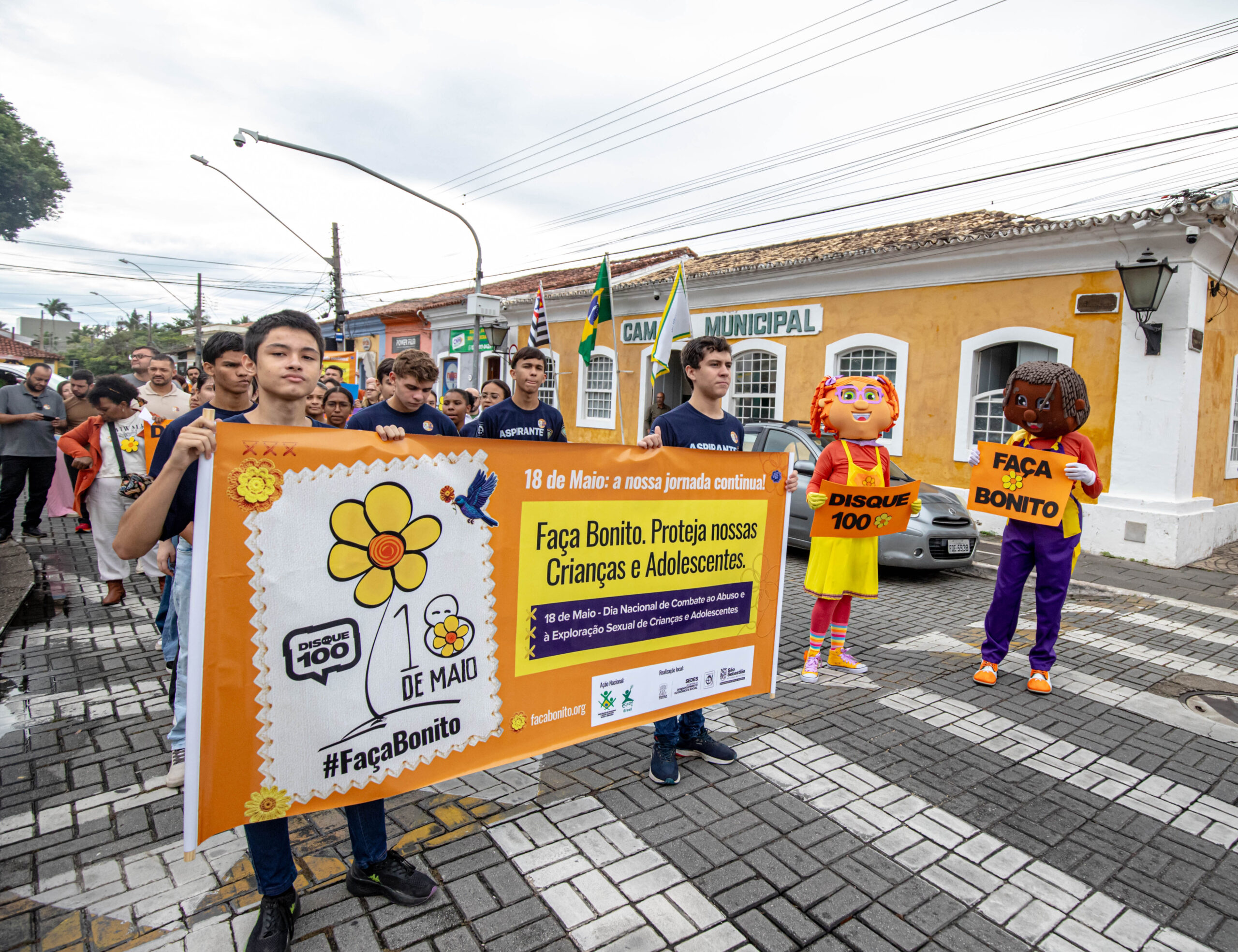 ‘Maio Laranja’ mobiliza São Sebastião contra abuso e exploração sexual de crianças e adolescentes