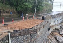 Prefeitura de Ilhabela constrói muros de contenção na SP-131 e afasta risco de desmoronamento e interdição na região sul