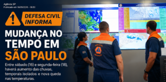 Defesa Civil de SP alerta para risco de temporais isolados e queda nas temperaturas até segunda-feira (18)